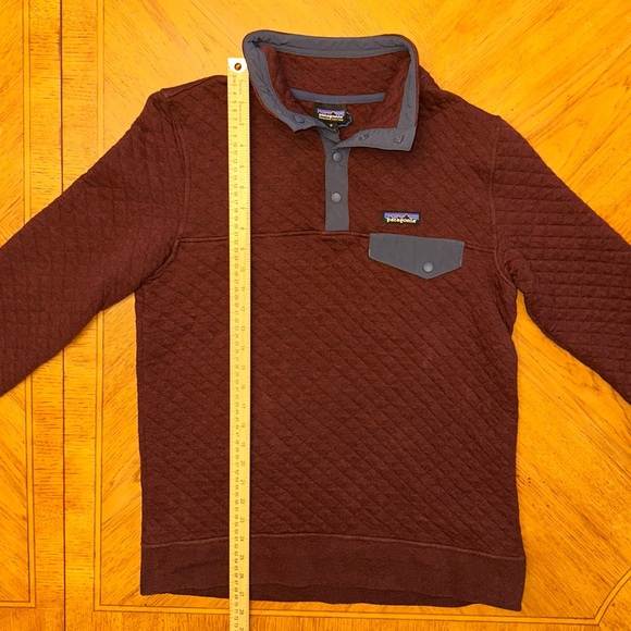 Patagonia Organic Cotton Quilt Snap-T Pullover Women’s Size Medium Dark Ruby - Picture 9 of 15